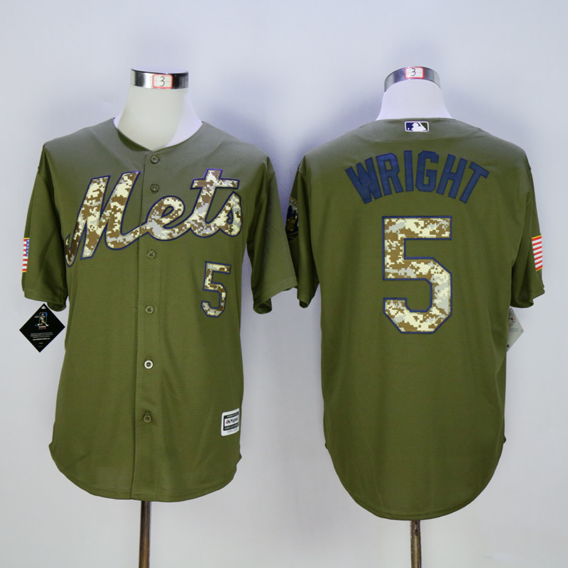 Men New York Mets #5 Wright Green MLB Jerseys->new york mets->MLB Jersey